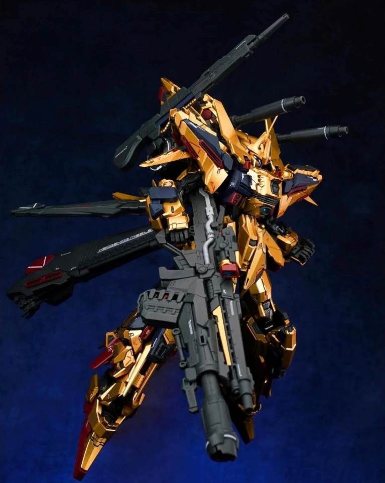 Mô hình lắp ráp MG 1/100 Hyaku Shiki Kai FA FA-100S Golden Warrior Shenma Model (bonus metal frame +base)