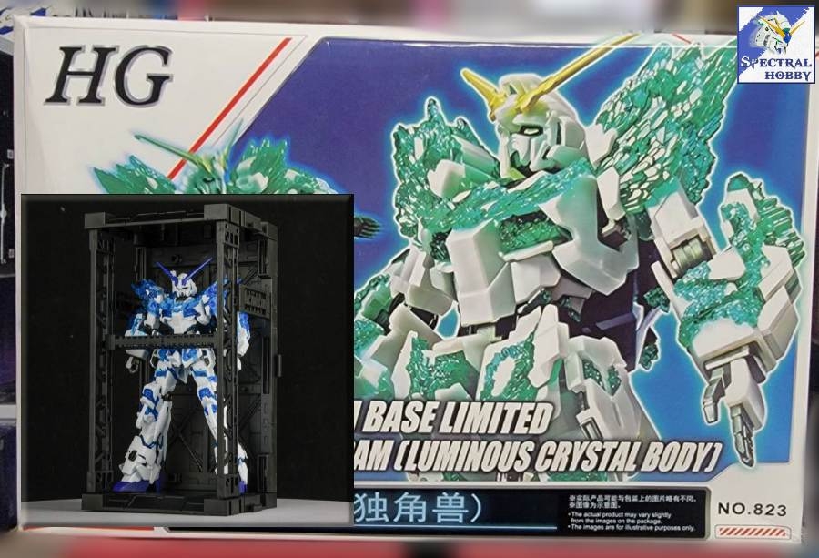 Mô hình lắp ráp HG 1/144 Luminous Ice Blue Crystal Unicorn - XD XINGDONG model
