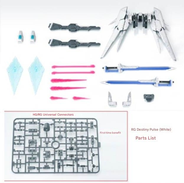 Phụ kiện mô hình Backpack Destiny Impulse cho RG/HG gundam series - EW model