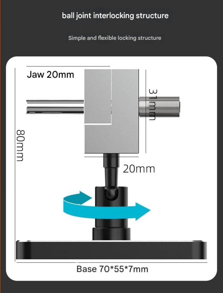 Dụng cụ eto kẹp part MAZHA precision desktop work bench vise