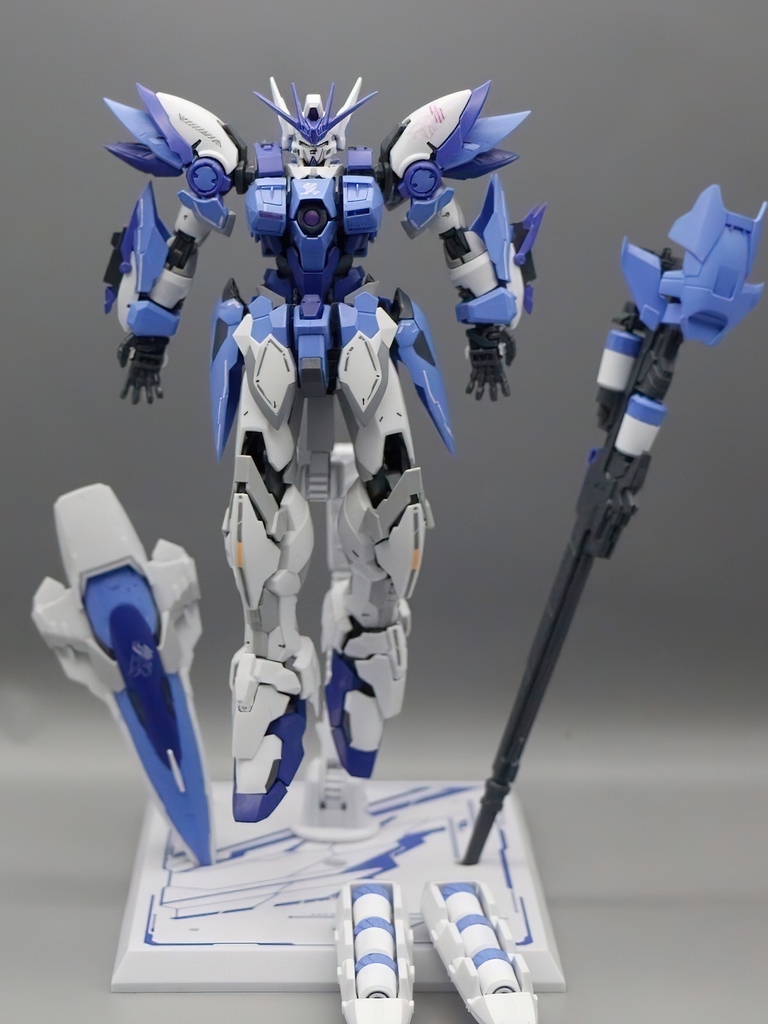 Mô hình lắp ráp MJH MG 1/100 Gundam Wing EW ver HIRM purple color hires (kèm đế action base)