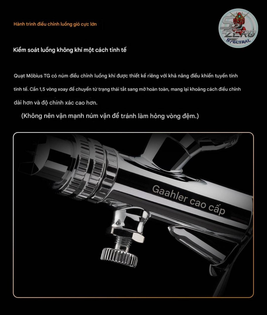 Bút sơn Mobius TG 0.5mm Gaahleri Airbrush Premium