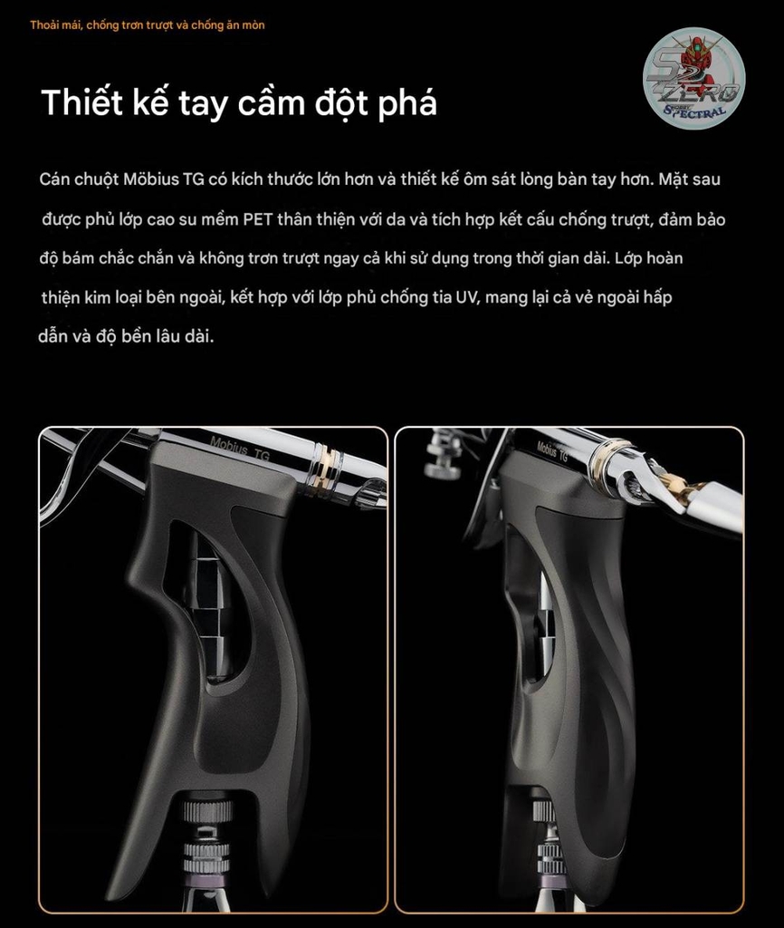 Bút sơn Mobius TG 0.5mm Gaahleri Airbrush Premium