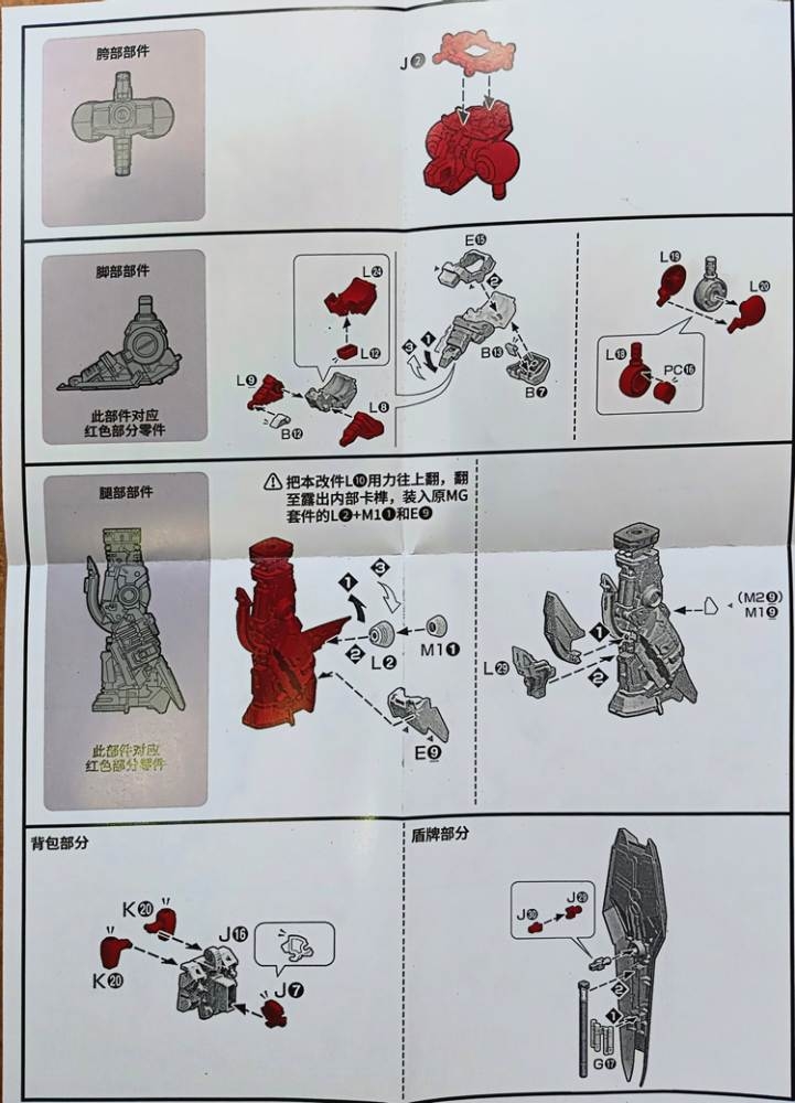 Bộ Metal Frame cho MG HiNu RX93-v2 ver Ka PFS03 Hi-Nu Point Factory