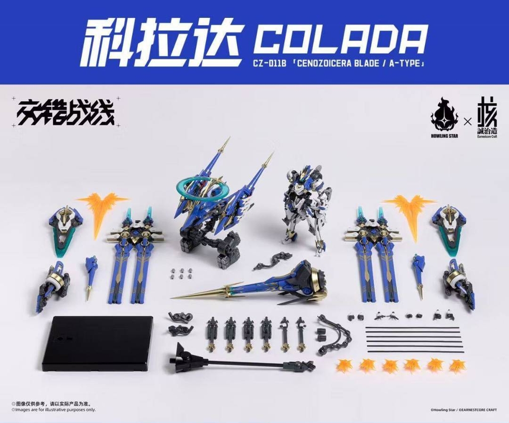 Mô hình lắp ráp 1/100 COLADA CZ-011B Cennozoicera blade A-type HOWLING STAR