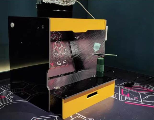 Hộp hút mùi sơn rèm nước CYGF Diversion SPRAY PAINT BOX DIY-BJD (42*34*42cm)