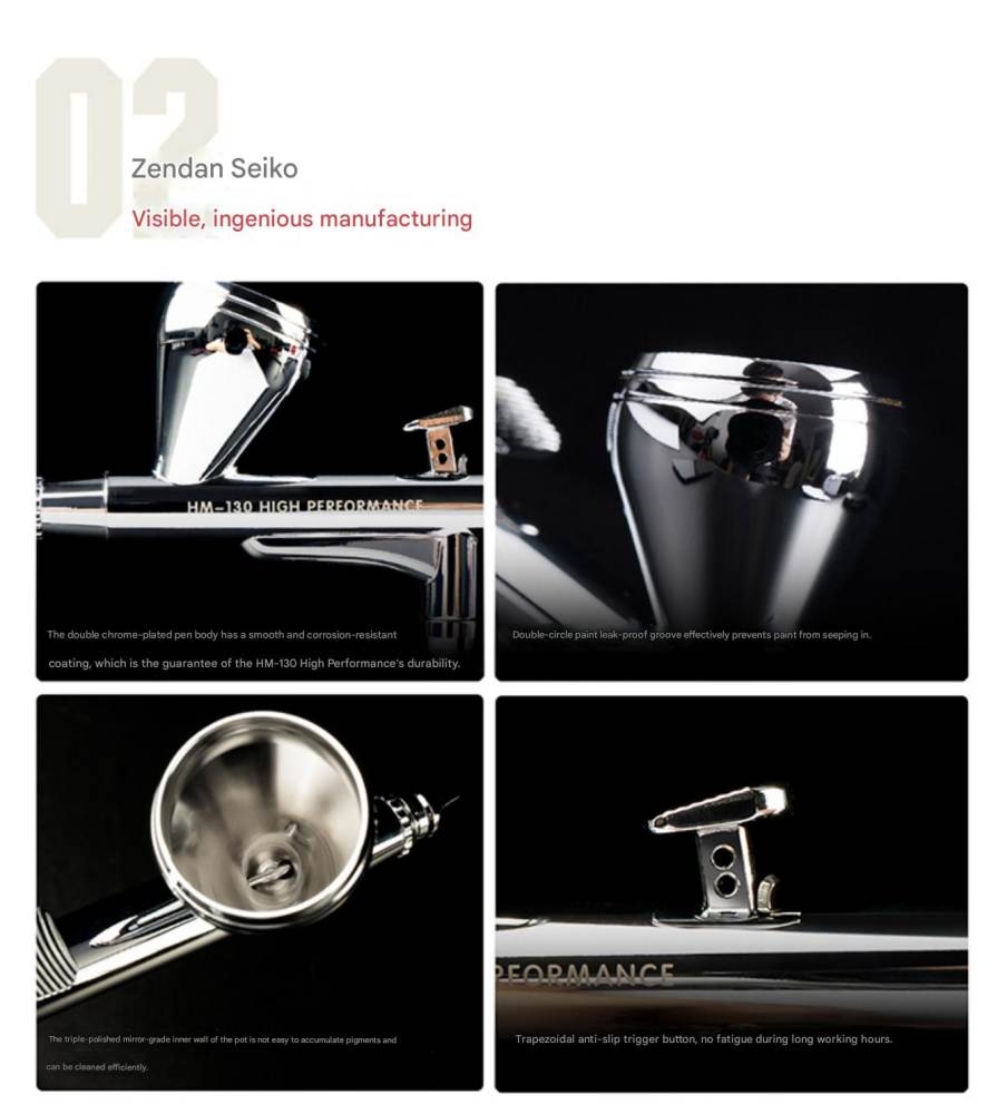 Bút sơn airbrush Hobby Mio HM-130HP High Performance