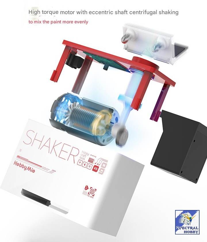Máy lắc trộn ngoáy sơn mô hình Paint shaker mixer HOBBY MIO