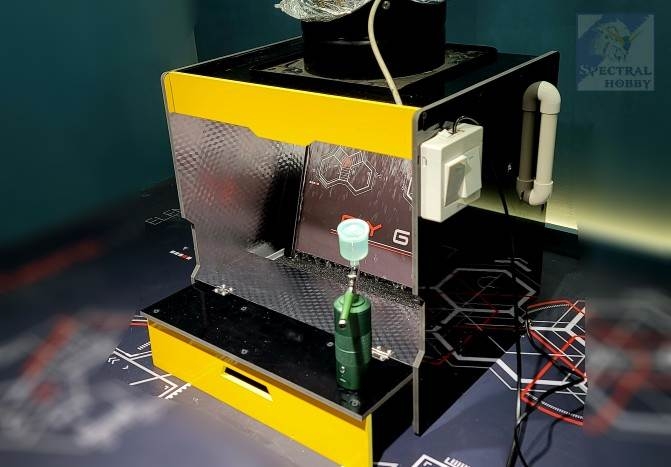 Hộp hút mùi sơn rèm nước CYGF Diversion SPRAY PAINT BOX DIY-BJD (42*34*42cm)