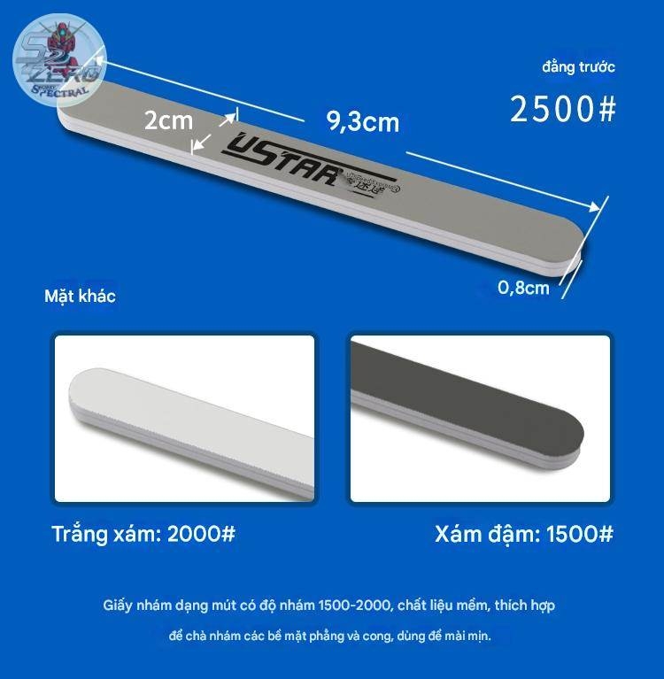 Bộ nhám mịn ustar UA91605 #800-5000 sandblock sponge