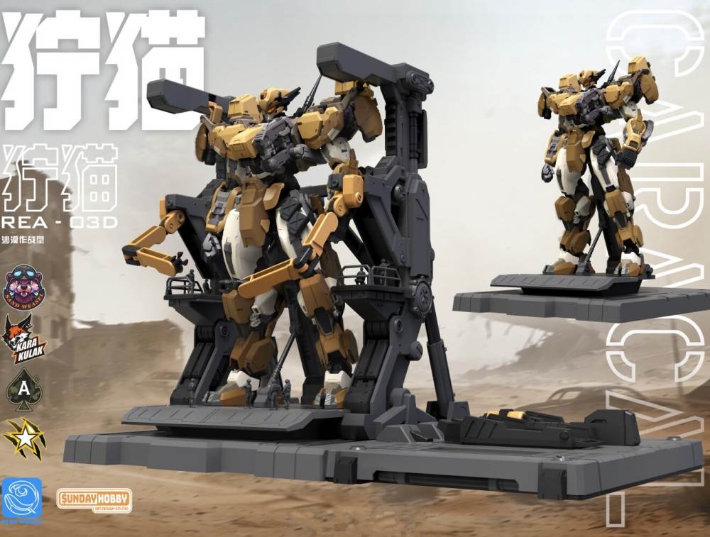 Mô hình lắp ráp MG 1/100 Caracal Desert REA03D - Blue Whale Mingjiang Sunday Hobby