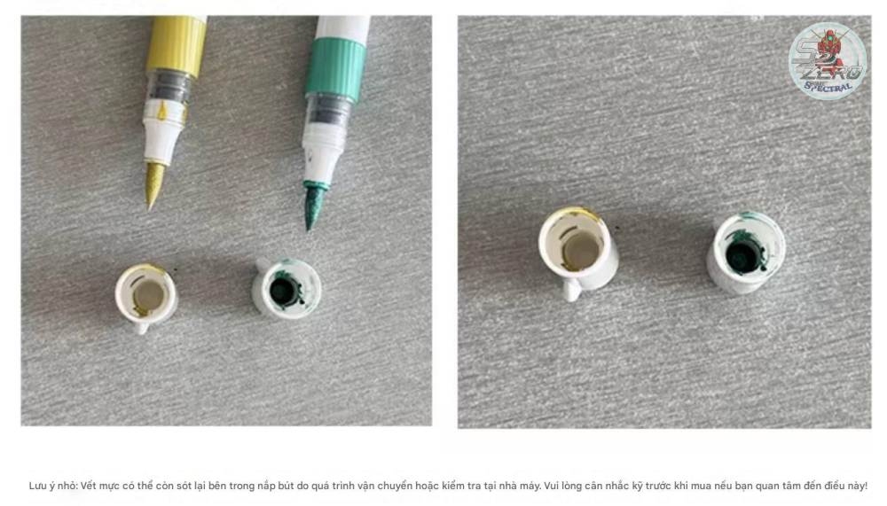 Bút màu sơn mô hình đầu cọ mềm Acrylic Marker Doloha (Basic, Metallic Color Series)