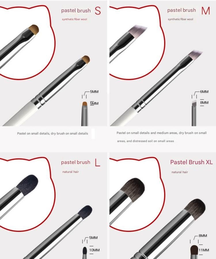 Bút cọ vẽ sơn mô hình hand drawbrush multi-function brush pastel coloring paint dry sweep Hobby Mio