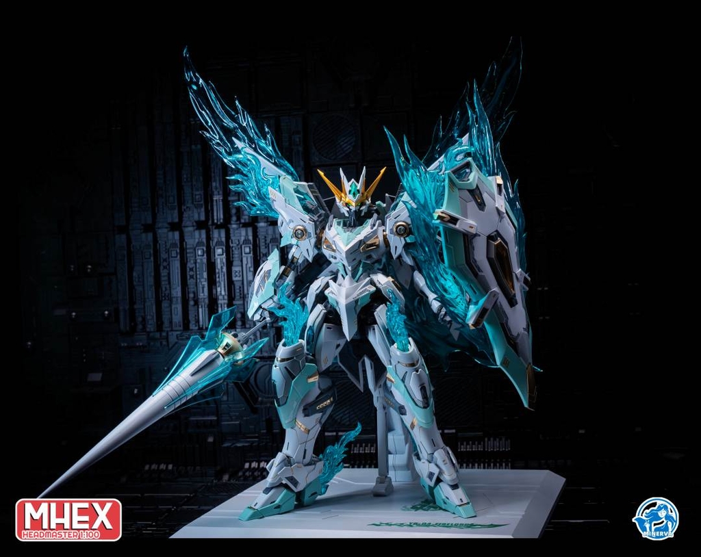 Set đầu head 1/100 MHEX HEADMASTER Vajra 04 Barbatos Wolverine - Minerva (+led)