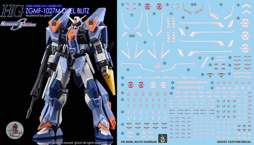 Decal nước HG Duel Blitz các loại