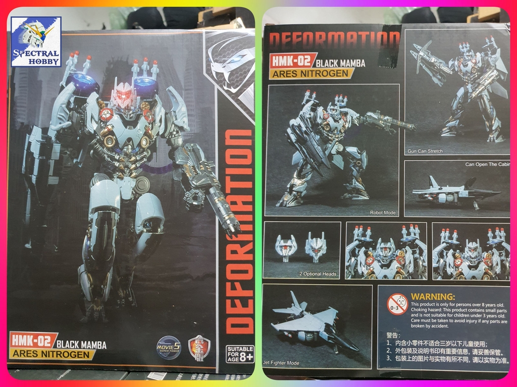 Mô hình Transformer Alloy Ares Nitrogen Zeus HMK02 LS01S Black Mamba