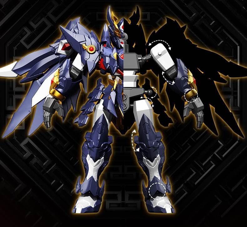 Mô hình lắp ráp Origin Spirit War Chronicles Rosefinch Raven Scorpion musha Black Tortoise SEMBO BLOCK