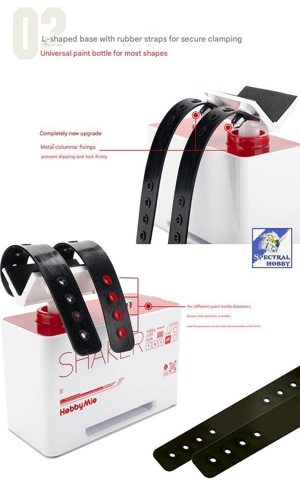 Máy lắc trộn ngoáy sơn mô hình Paint shaker mixer HOBBY MIO