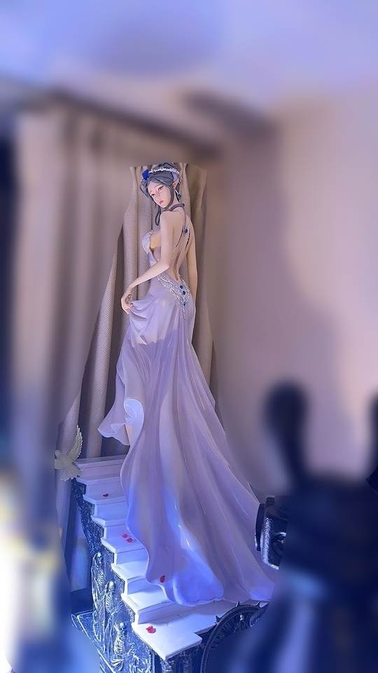 Mô hình Figure Ghost Blade Ice Princess Elf Yan Onito Kaikinen Anime Girl 38-58cm High Quality