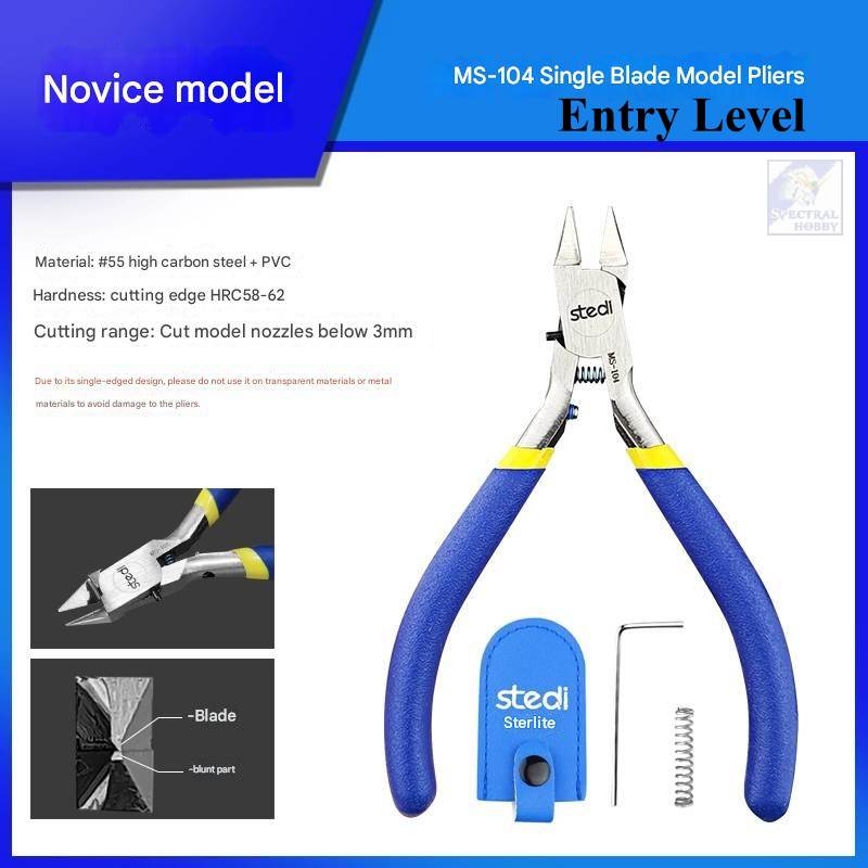 Dụng cụ kìm cắt mô hình STEDI 1 lưỡi single edged pliers MS108 ultra thin pliers