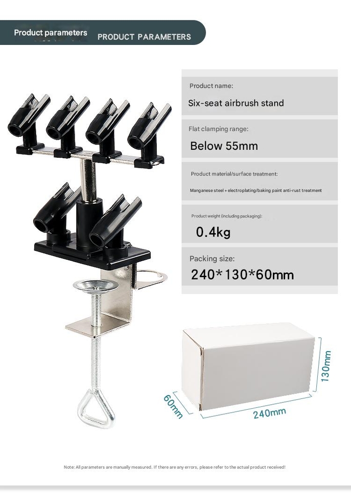 Dụng cụ gác bút sơn Holder pen airbrush placement rack fixed table clamp bracket