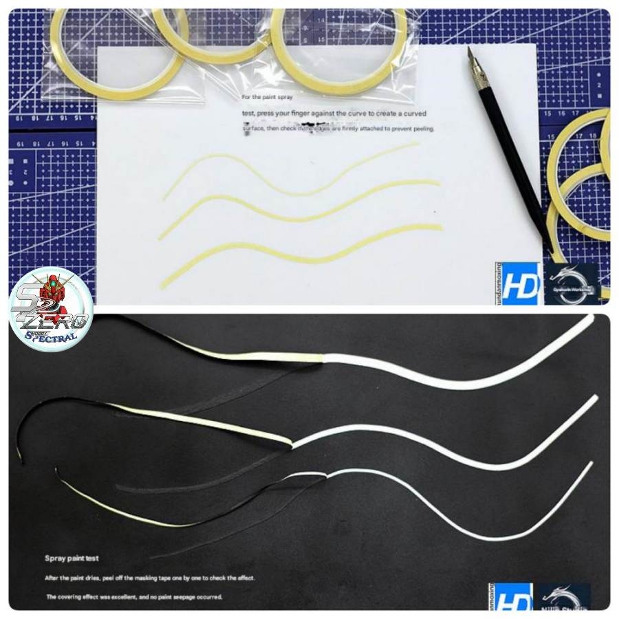 Dụng cụ che sơn Băng dính cong Masking tape for Currves Tamiya hobby tool