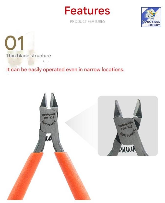 Kìm cắt mô hình Hobby MIO HM102 1 lưỡi Entry-Level Single-Edge Sprue Cutter