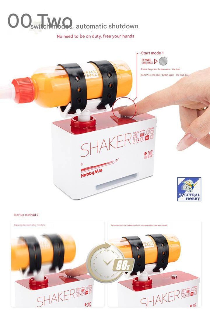 Máy lắc trộn ngoáy sơn mô hình Paint shaker mixer HOBBY MIO