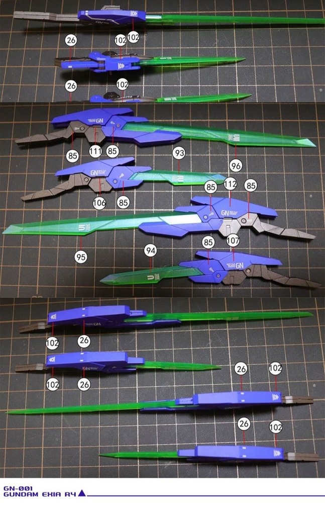 Decal nước RG HG Exia R4 ver.MB (GBC, ...)