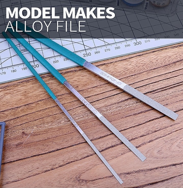 Dụng cụ USTAR nhám mài dũa siêu mỏng nhỏ cho mô hình UA90696-90698 Detail File Sanding Stick