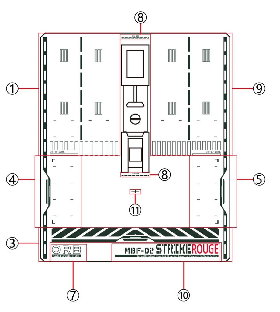 Decal nước MG MB Strike Rouge Ootori 8835