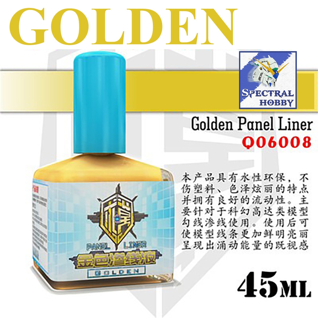 Sơn QW kẻ Panel line metallic color model Black silver gold metali red blue green cyan ...