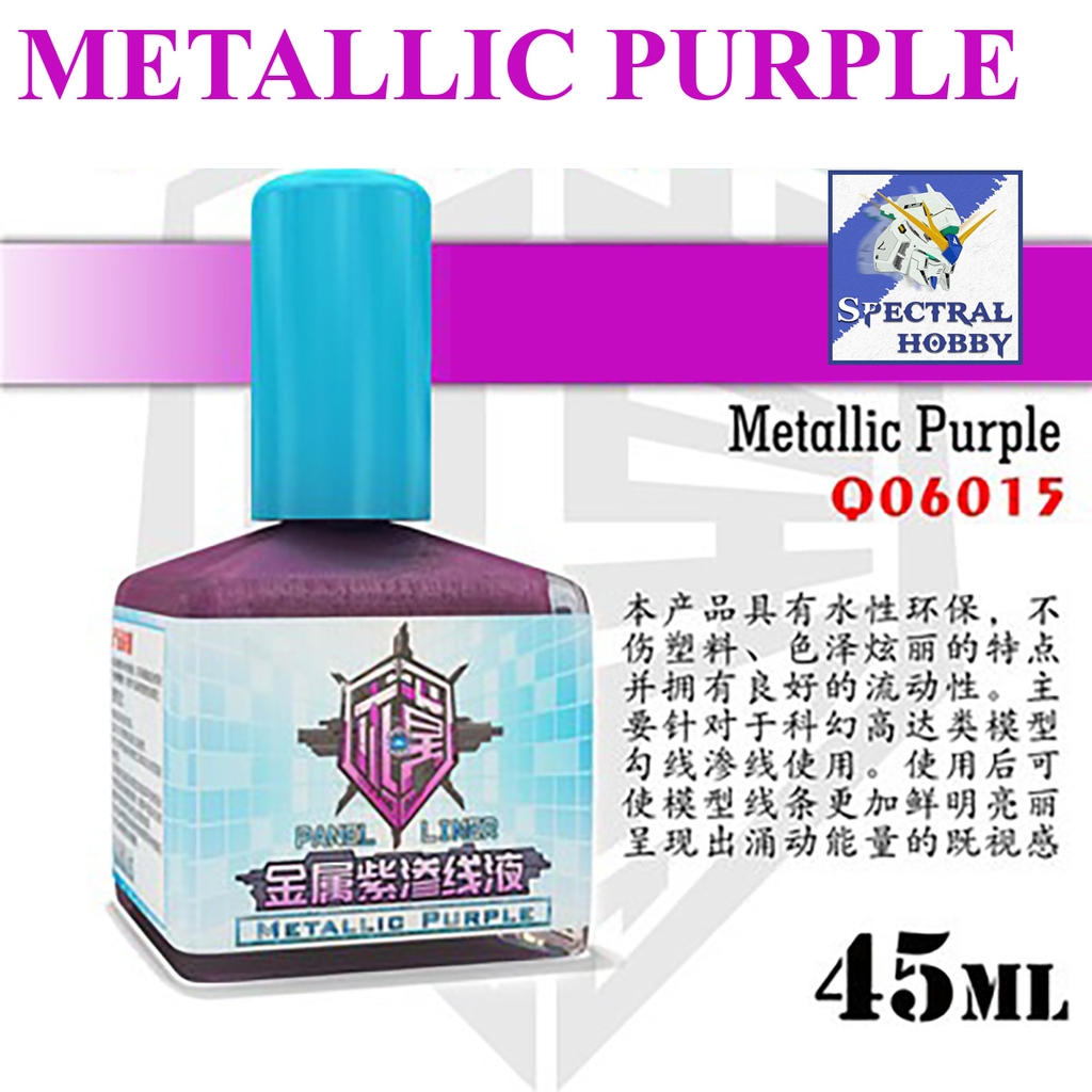 Sơn QW kẻ Panel line metallic color model Black silver gold metali red blue green cyan ...