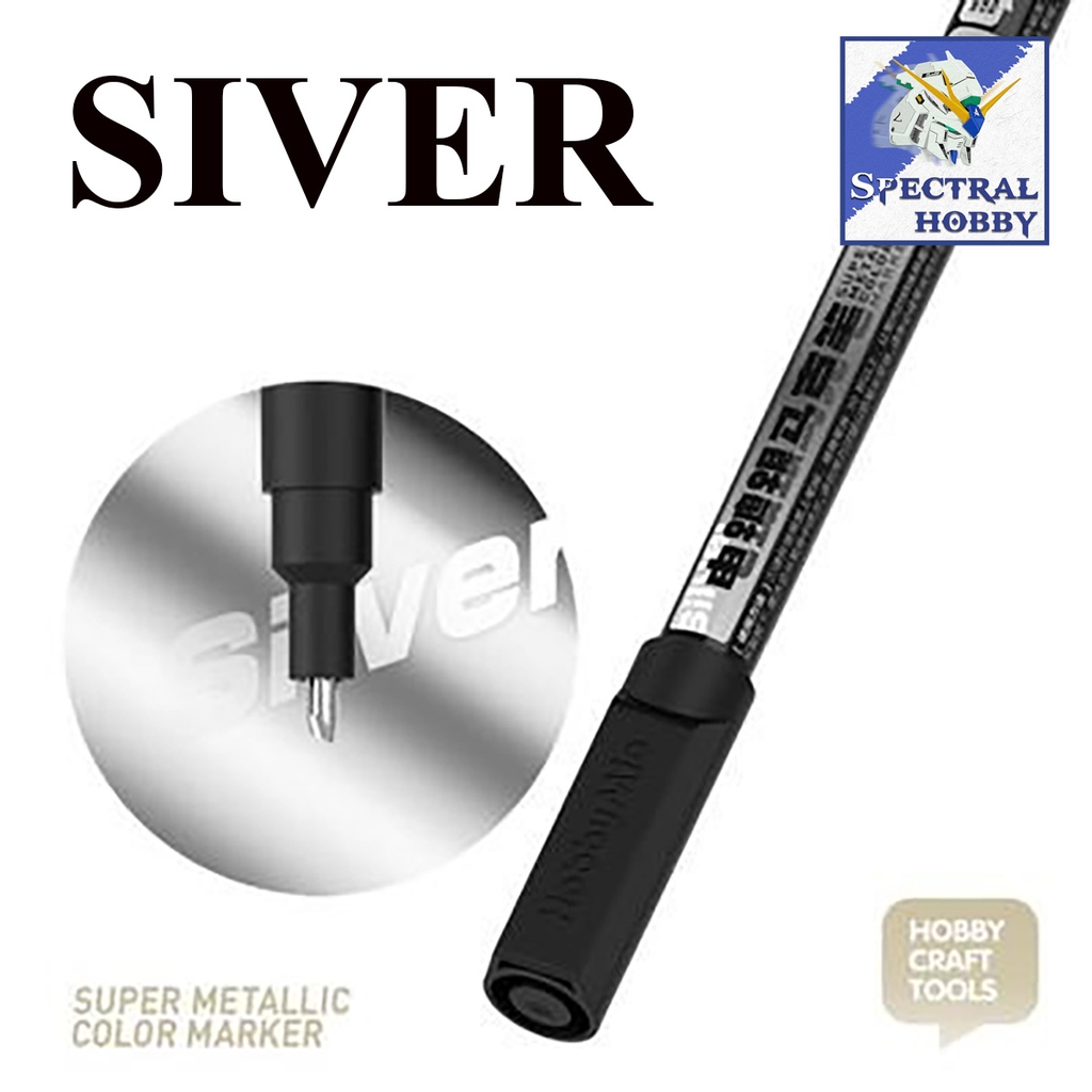 Bút sơn mô hình Hobby Mio Super metallic Gold Chrome silver Paint Color Pen Gundam marker