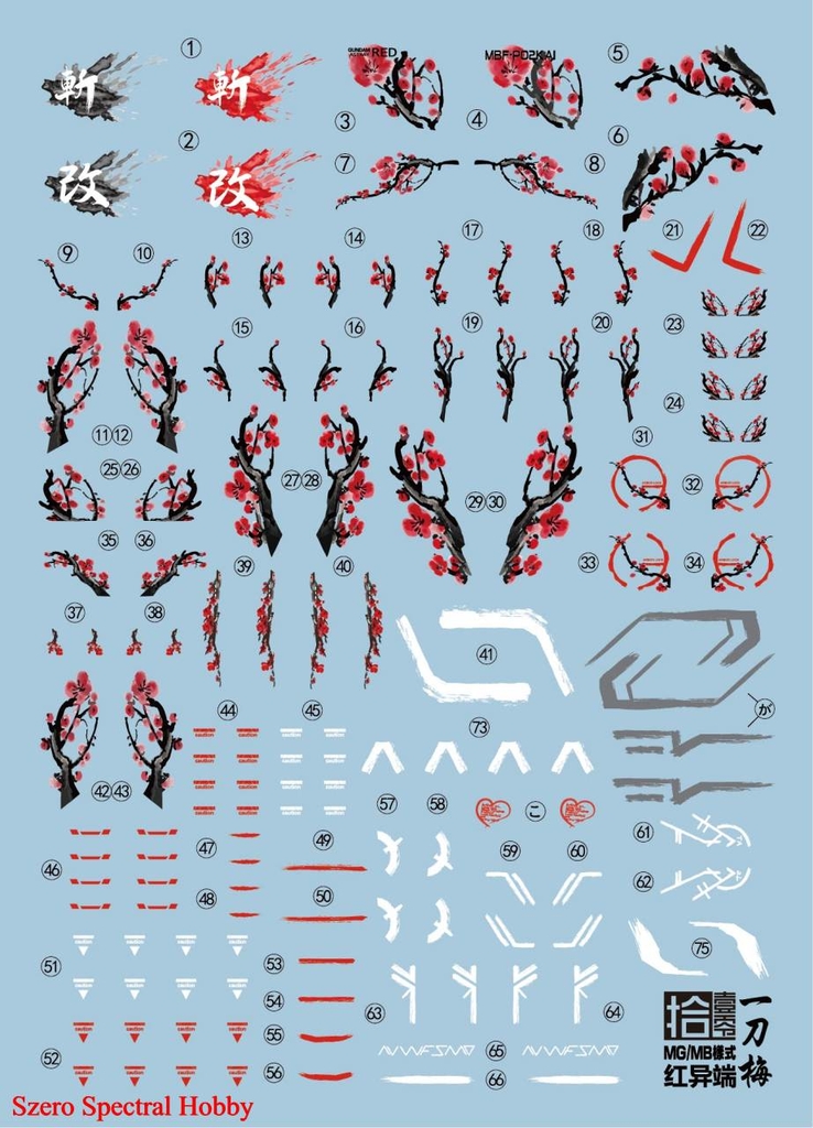 Decal nước Astray Red Kai MG/MB ver.HiRM Ichimonji - POZ
