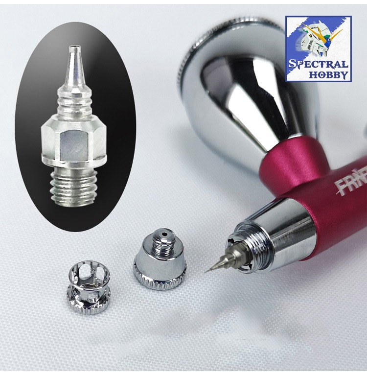 Bút sơn mô hình FRNTR FR-100 Pro 0.2 0.3 0.5mm Aluminum lightweight low-pressure double action Airbrush