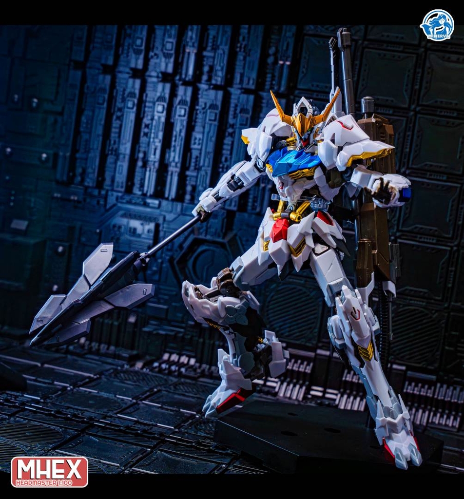 Set đầu head 1/100 MHEX HEADMASTER Vajra 04 Barbatos Wolverine - Minerva (+led)