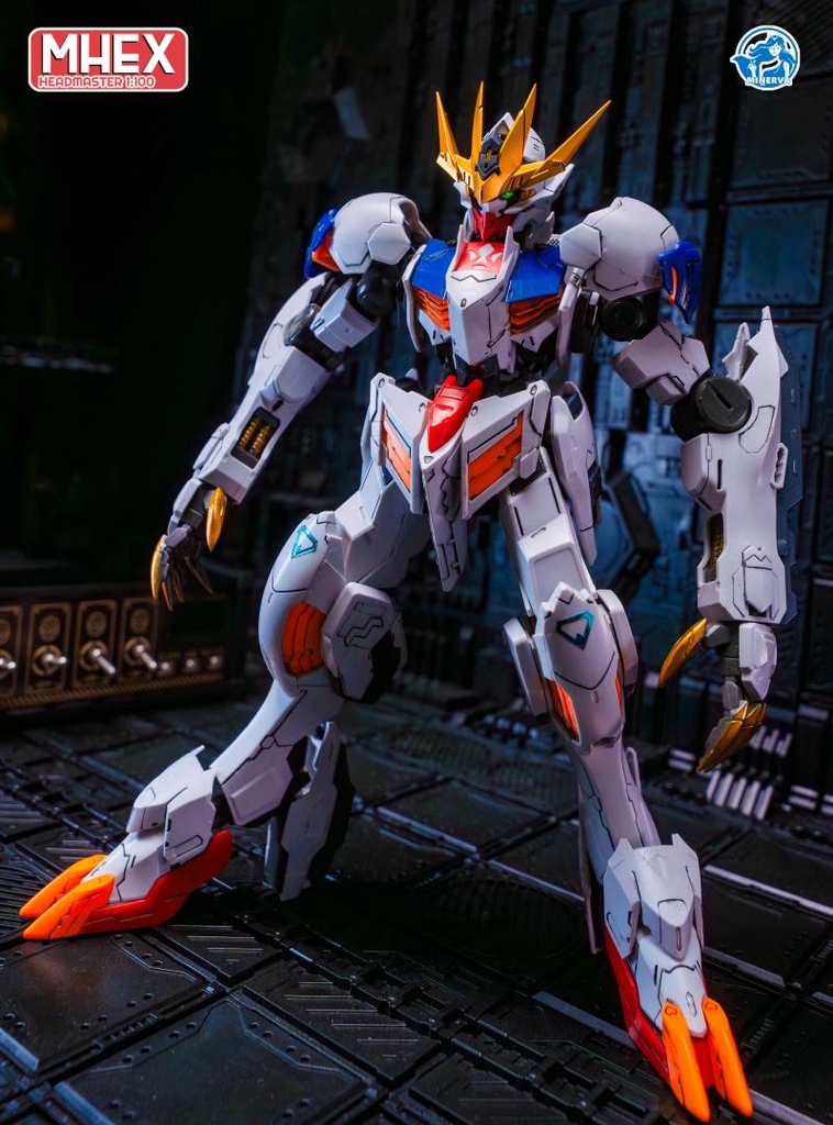 Set đầu head 1/100 MHEX HEADMASTER Vajra 04 Barbatos Wolverine - Minerva (+led)