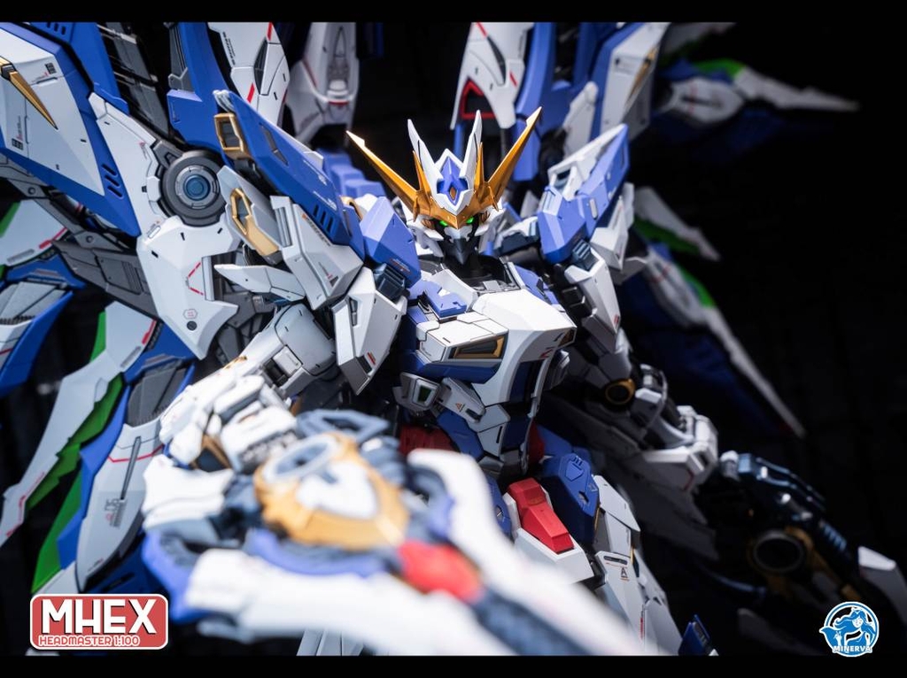Set đầu head 1/100 MHEX HEADMASTER Vajra 04 Barbatos Wolverine - Minerva (+led)