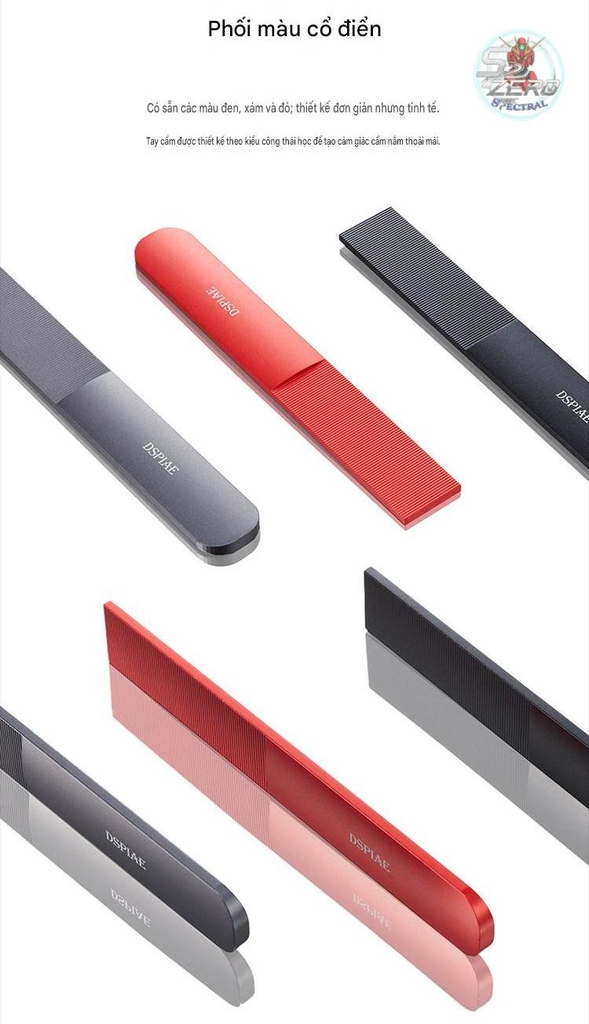 File dũa nhám DSPIAE AS25 PRO CERBERUS Aluminum Alloy Grip Double-Sided Sanding Plate
