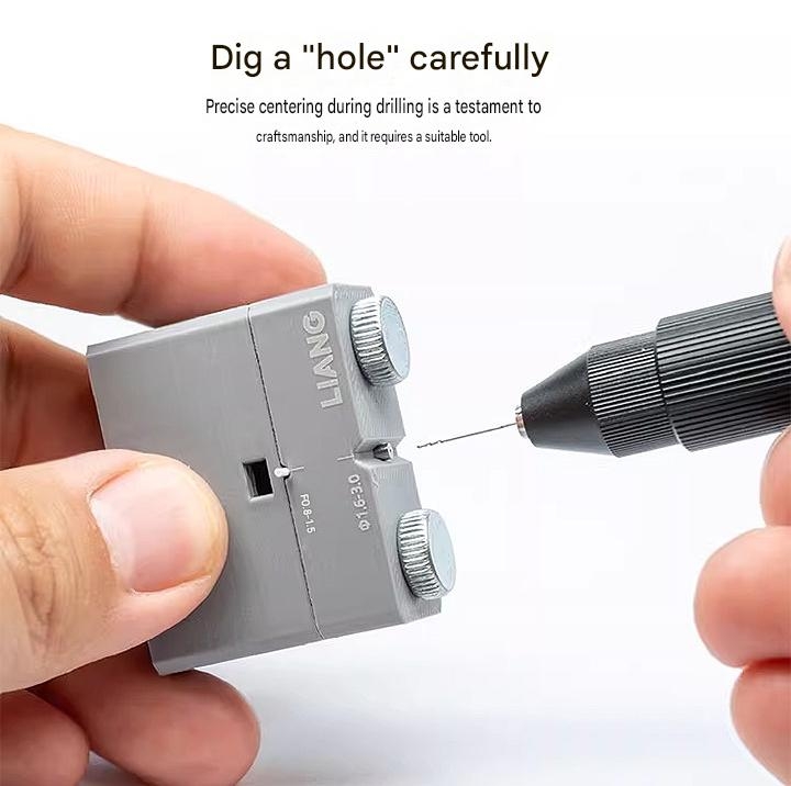 Dụng cụ hộ trợ chống gãy, rung, định tâm cho mũi khoan mô hình Round Rod Vertical Drill 0231 Liang
