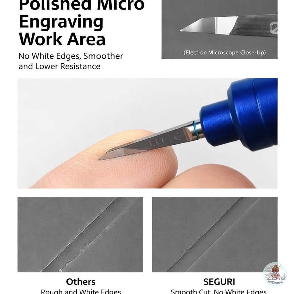 Tạo line detail Chisel KURAKAWA Master Engraver Engraving Knife X-Pro + Cán cao cấp