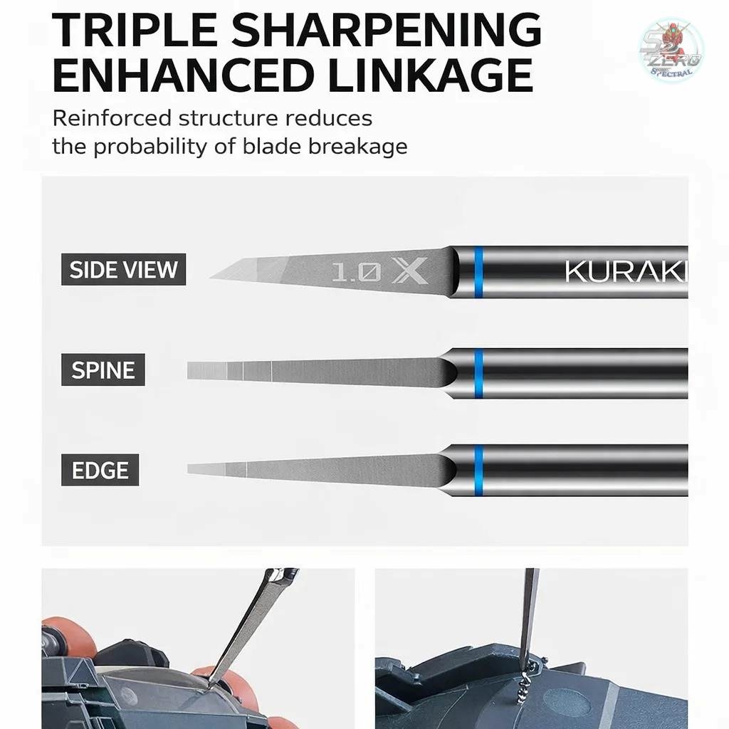 Tạo line detail Chisel KURAKAWA Master Engraver Engraving Knife X-Pro + Cán cao cấp