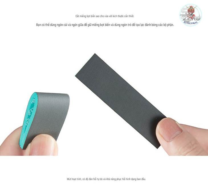 Bộ nhám xốp dính cắt sẵn kèm hộp DSPIAE Sponge Sanding Paper Set (30 Pieces, SS Coarse/Fine)