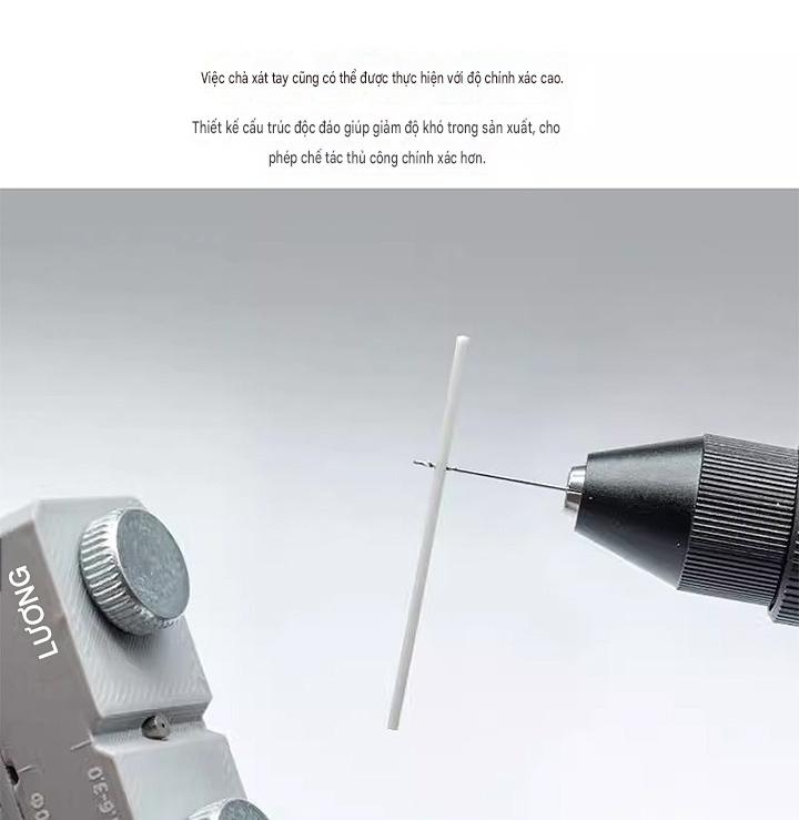 Dụng cụ hộ trợ chống gãy, rung, định tâm cho mũi khoan mô hình Round Rod Vertical Drill 0231 Liang
