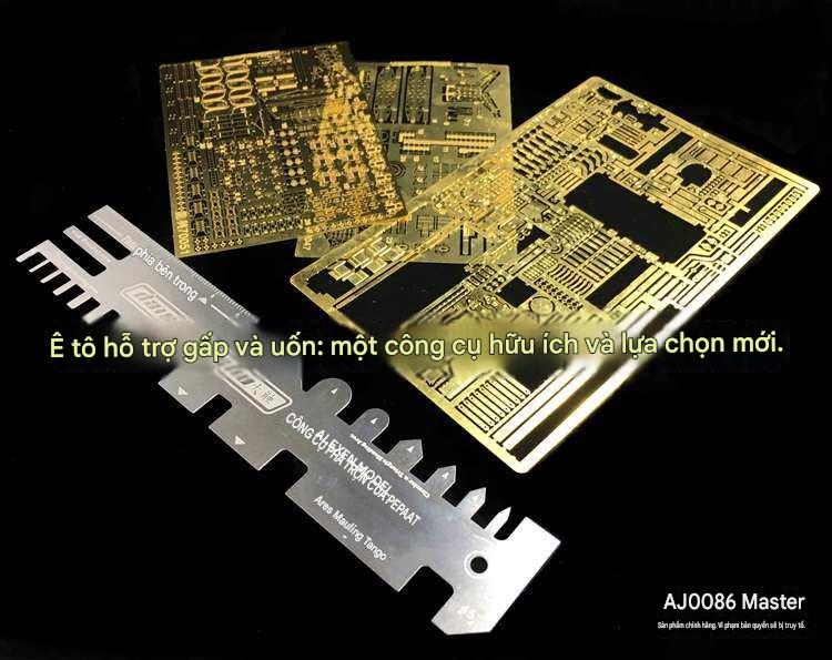 Thước ke bẻ uốn góc ALEXEN AJ0086 Model Metal Etching Tablets