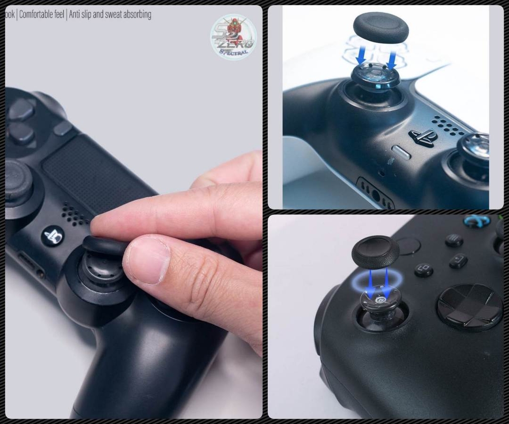 Bộ núm Cover analog Thumb Grip cho PS4 PS5 XBox