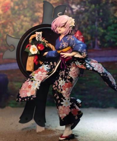 Mô hình nhựa Figure 1/7 Shielder Mash Kyrielight Kimono 27cm FGO Fate Grand Order