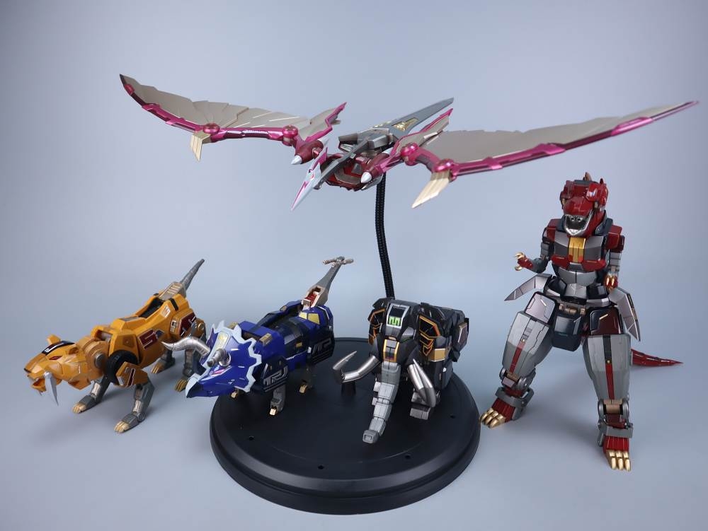 Mô hình G-01 Mighty Morphin Power Rangers Dino Megazord Daizyujin metal alloy model