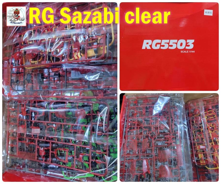 Mô hình lắp ráp RG 1/144 Sazabi Metallic , Clear color - 5503 SIHAI model
